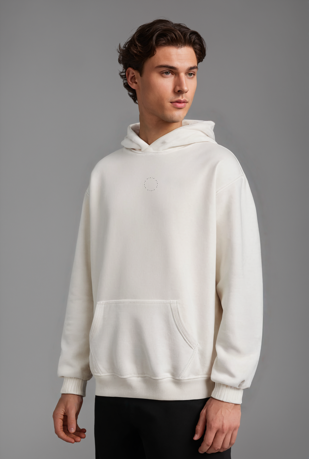 Mixed Circle Oversized Hoodie